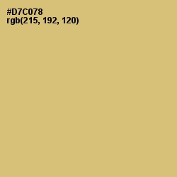 #D7C078 - Chenin Color Image