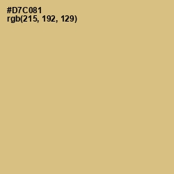 #D7C081 - Yuma Color Image
