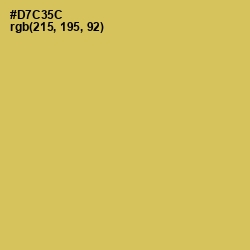 #D7C35C - Wattle Color Image