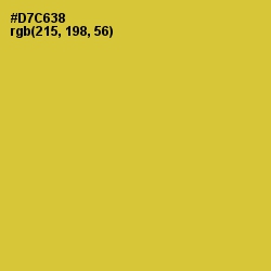 #D7C638 - Sunflower Color Image