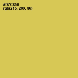 #D7C856 - Wattle Color Image