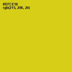 #D7CE18 - Bird Flower Color Image