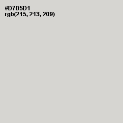 #D7D5D1 - Quill Gray Color Image