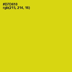 #D7D610 - Barberry Color Image