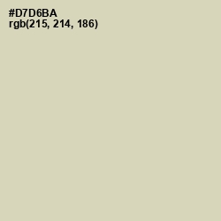 #D7D6BA - Sisal Color Image