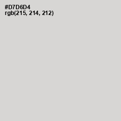 #D7D6D4 - Quill Gray Color Image