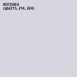 #D7D6E0 - Geyser Color Image
