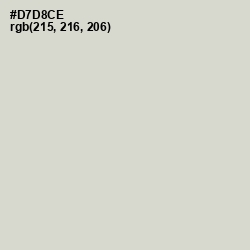 #D7D8CE - Timberwolf Color Image
