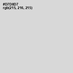 #D7D8D7 - Iron Color Image