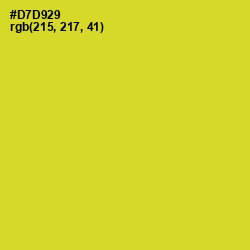 #D7D929 - Pear Color Image