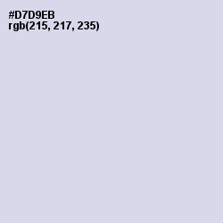 #D7D9EB - Geyser Color Image
