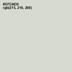 #D7DAD0 - Quill Gray Color Image