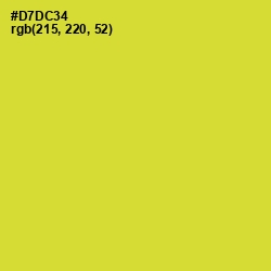 #D7DC34 - Pear Color Image