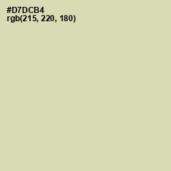 #D7DCB4 - Green Mist Color Image