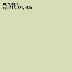#D7DDB4 - Green Mist Color Image