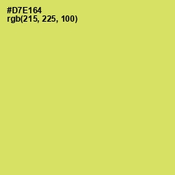 #D7E164 - Yellow Green Color Image