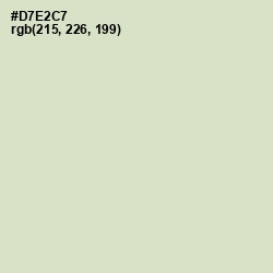 #D7E2C7 - Beryl Green Color Image