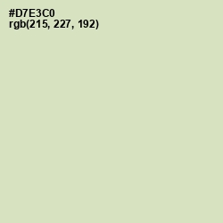 #D7E3C0 - Beryl Green Color Image