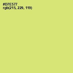 #D7E577 - Yellow Green Color Image