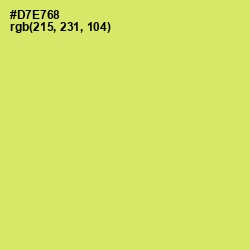 #D7E768 - Yellow Green Color Image