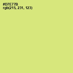 #D7E77B - Yellow Green Color Image