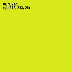 #D7E91A - Las Palmas Color Image