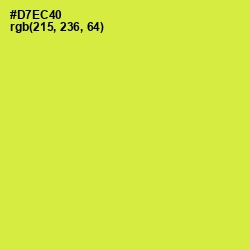 #D7EC40 - Starship Color Image