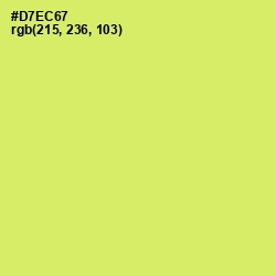 #D7EC67 - Yellow Green Color Image
