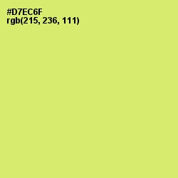 #D7EC6F - Yellow Green Color Image