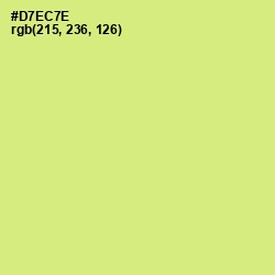 #D7EC7E - Yellow Green Color Image