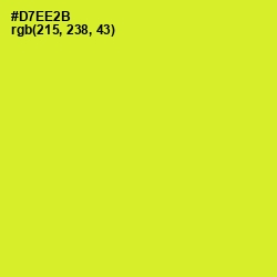 #D7EE2B - Pear Color Image