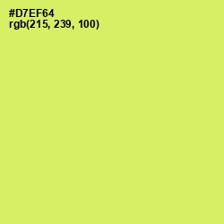 #D7EF64 - Yellow Green Color Image