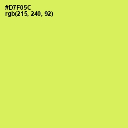 #D7F05C - Canary Color Image