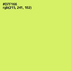 #D7F166 - Sulu Color Image