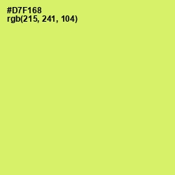 #D7F168 - Sulu Color Image