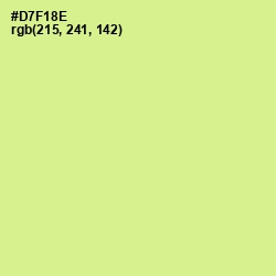 #D7F18E - Mindaro Color Image