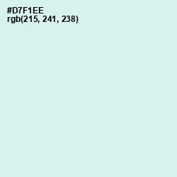 #D7F1EE - Swans Down Color Image