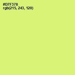 #D7F378 - Sulu Color Image
