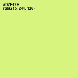 #D7F47E - Sulu Color Image