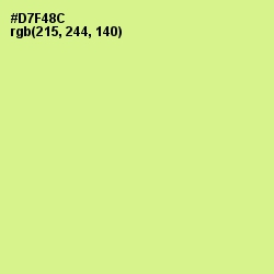 #D7F48C - Mindaro Color Image