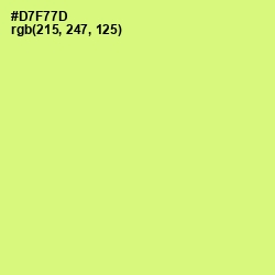 #D7F77D - Sulu Color Image