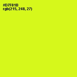 #D7F81B - Las Palmas Color Image