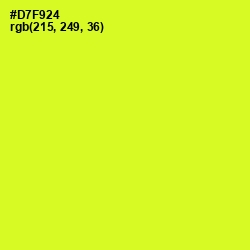 #D7F924 - Pear Color Image