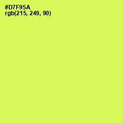 #D7F95A - Canary Color Image
