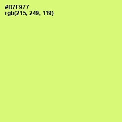 #D7F977 - Sulu Color Image