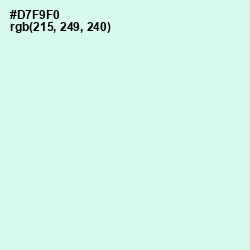 #D7F9F0 - Iceberg Color Image