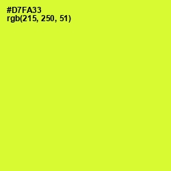 #D7FA33 - Pear Color Image