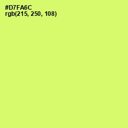 #D7FA6C - Sulu Color Image