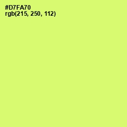 #D7FA70 - Sulu Color Image