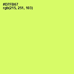 #D7FB67 - Sulu Color Image